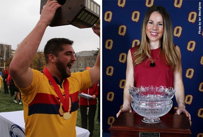 Boag, Rumball honoured as Queen's top Varsity Team athletes