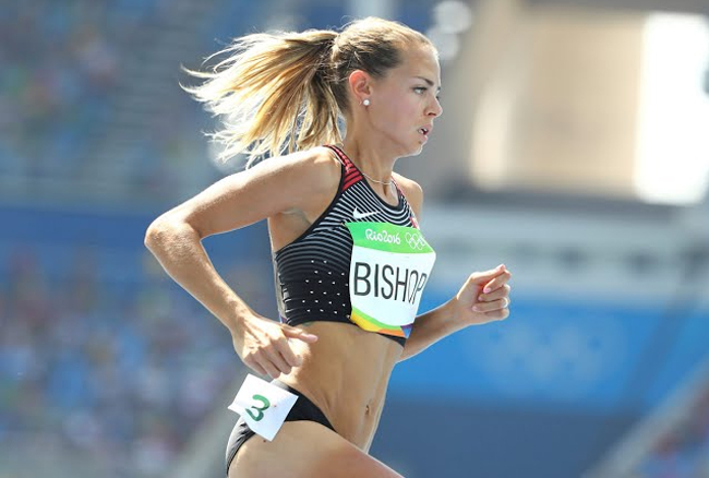 Day 12: Former Lancer Melissa Bishop wins heat; advances to semifinals