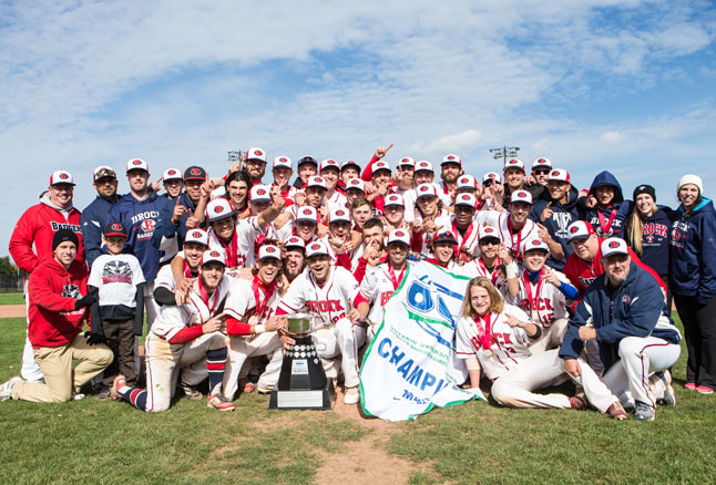 Brock Badgers defeat Waterloo 8-0 to win 2014 OUA Baseball Championship