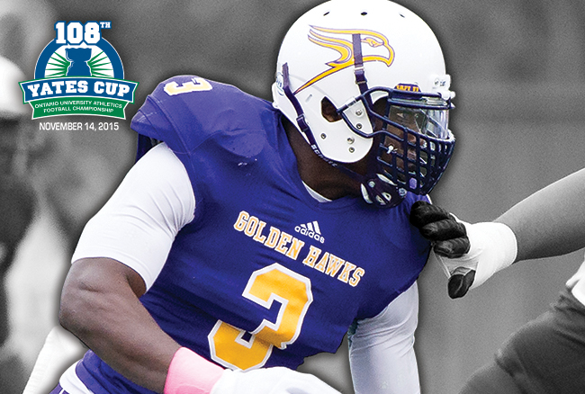 #OUACoverVote winner is... Laurier Golden Hawks Kwaku Boateng