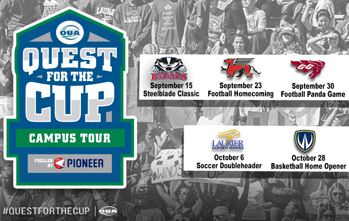 OUA and Pioneer Energy hit the road this week with Quest for the Cup Campus Tour