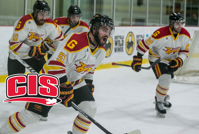 Gryphons seeded No. 3, Lancers 7th for the 2015 CIS Men&rsquo;s Hockey University Cup