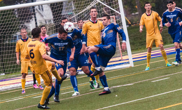 CIS Top 10: Ryerson climbs and Carleton falls in men's soccer; OUA teams headline soccer and rugby