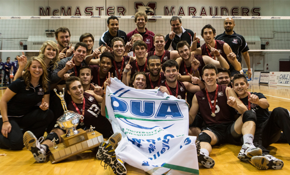 MARAUDERS THRILL HOME CROWD WITH OUA MEN'S VOLLEYBALL WIN