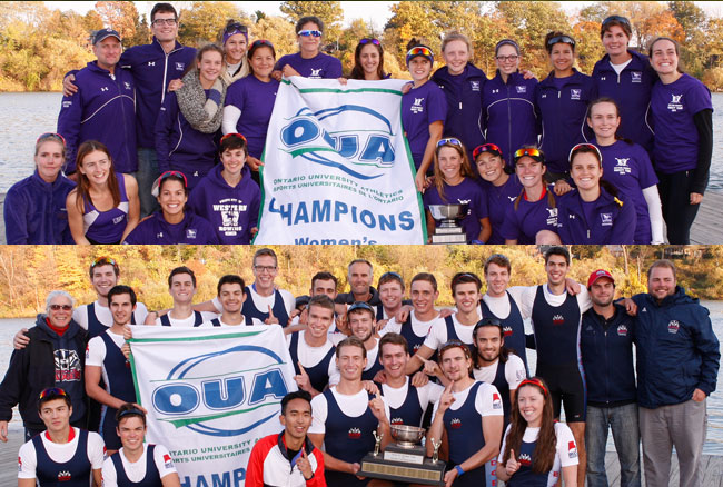 Western women and Brock men crowned 2014 OUA Rowing Champions